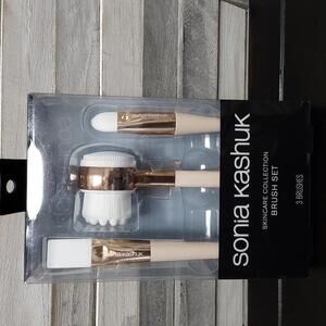 Sonia Kashuk Skincare Collection Brush Set - 3 Brushes for Perfect Application